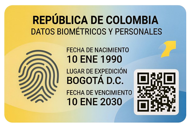 Referencia para Documento de identidad reverso