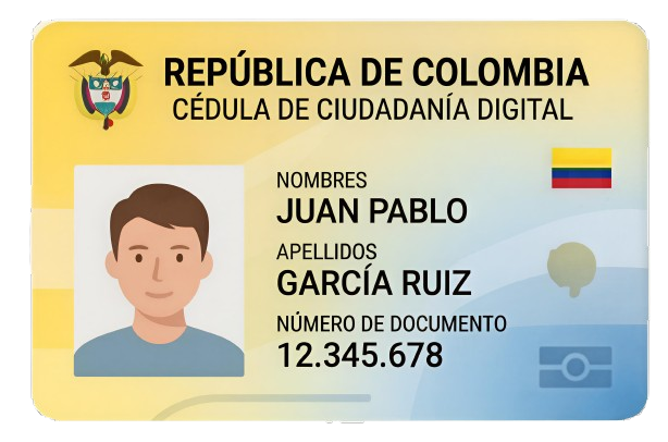 Referencia para Documento de identidad anverso